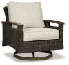 Ashley Furniture P750-821 Paradise Trail - Swivel Lounge Chair (Set of 2) - Medium Brown