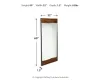 Ashley Furniture A8010197 Panchali - Floor Mirror - Brown / Black