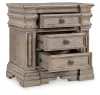 Ashley Furniture B916-93 Blairhurst - Three Drawer Night Stand - Light Grayish Brown