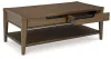 Ashley Furniture T769-1 Roanhowe - Rectangular Cocktail Table - Brown