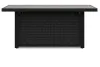 Ashley Furniture P792-773 Beachcroft - Rectangular Fire Pit Table - Black / Light Gray