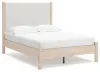 Ashley Furniture B2615B8 Cadmori - Full Upholstered Panel Bed - Two-tone