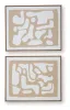 Ashley Furniture A8000503 Waldett - Wall Art Set (Set of 2) - Beige / White