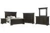 Pulaski Furniture P012-BR-K1-KIT6 Pulaski Furniture P012-BR-K1-KIT6 Caldwell - Queen Panel Bed, 2 Nightstands, Drawer Dresser With Mirror And Master Chest - Smoked Molasses