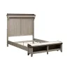 Liberty Furniture 457-BR-QMS Liberty Furniture 457-BR-QMS Ivy Hollow - Queen Mantle Storage Bed - Weathered Linen / Dusty Taupe