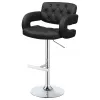 CoasterEssence 102555 Brandi - Adjustable Bar Stool - Black And Chrome