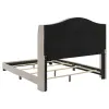 CoasterEssence 310073F Sonoma - Upholstered Full Wingback Bed - Beige