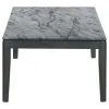 CoasterEssence 753518 Mozzi - Rectangular Faux Marble Coffee Table - Gray And Black