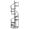 CoasterEssence 805675 Roseglen - 8-Shelf Staircase Bookshelf - Rustic Brown