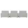 Coaster Fine Furniture 609561PT Collins - 5 Piece Power Reclining Home Theater Seating - Gray