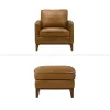 New Classic 25-L1213-CO Caspar - Chair & Ottoman - Caramel