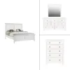 New Classic 02-044W-34C New Classic 02-044W-34C Tamarack - Queen 4 Piece Bedroom Set (Bed, Dresser, Mirror, Chest) - White