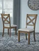 Ashley Furniture D631/45/01(4) Moriville - 5 Pc. - Extension Table, 4 Side Chairs - Dark Gray