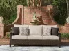 Ashley Furniture PCP760-838 Monterey Point - Sofa With Cushion - Dark Brown