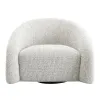 ACME AC03813 ACME AC03813 Zoey - Accent Chair With Swivel - White & Gray Two Tone