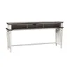 Liberty Furniture 417-OT7637 Allyson Park - Console Bar Table - Wirebrushed White / Charcoal