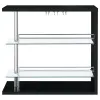 CoasterEssence 100165 Prescott - Rectangular Home Wine Table - Black High Gloss