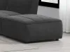 Coaster Fine Furniture 552083 Sunny - Square Upholstered Ottoman - Dark Charcoal