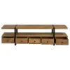 Coaster Fine Furniture 703243 Otto - 5-Drawer Mango Wood TV Stand Media Console - Brown