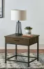 CoasterEssence 723777 Byers - 1-Drawer Square Engineered Wood End Table - Brown Oak