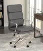 CoasterEssence 801745 Ximena - Upholstered Adjustable High Back Office Chair - Gray