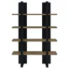 CoasterEveryday 882036 Danbrook - 4-Shelf Bookshelf - Black And Aged Walnut