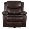Coaster Fine Furniture 610193P Sycamore - Upholstered Power Recliner Chair - Dark Brown