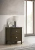 Coaster Fine Furniture 224422 Wilkes - 2-Drawer Nightstand Bedside Table - Dark Cocoa