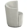 Coaster Fine Furniture 907527 Nueva - Upholstered Swivel Chair Curved Backrest - Dove Gray