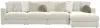 Jackson Furniture Industries 2235/36/31/76/4-16 Jackson Furniture Industries 2235/36/31/76/4-16 Ritzy - 4 Piece Modular Sectional (RSF Chaise) - Bone