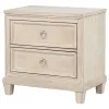 Coaster Fine Furniture 215922 Pembroke - 2-Drawer Nightstand Bedside Table - Washed Oak