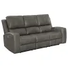 Coaster Fine Furniture 603431PPP Brickston - Triple Power Reclining Sofa - Charcoal