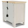 Riverside Furniture 79469 Glenndale - Two Drawer Nightstand - Aged White / Wheat
