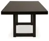 Ashley Furniture D618-35 Neymorton - Rectangular Dining Room Butterfly Extension Table - Dark Grayish Brown