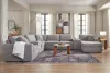 Ashley Furniture 92104S42 Modmax - 8-Piece Sectional With Raf Corner Chaise And 2 Storage Consoles - Granite