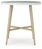 Ashley Furniture P798-613 Seton Creek - Round Bar Table With Umbrella Option - Beige