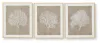 Ashley Furniture A8000486 Hendridge - Wall Art Set (Set of 3) - Taupe / White