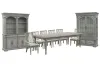 Pulaski Furniture P091240-KIT36 Pulaski Furniture P091240-KIT36 Madison Ridge - Extendable Leg Dining Table With 4 Side Chairs, 2 Arm Chairs, Server, Hutch And China - Bluff Gray