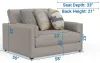 Jackson Furniture Industries 240501-1949/18-2557/18 Jackson Furniture Industries 240501-1949/18-2557/18 Trevor - Chair & 1/2 - Nickel