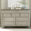 Liberty Furniture 457-BR31 Ivy Hollow - 9 Drawer Dresser - Weathered Linen / Dusty Taupe