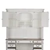 Liberty Furniture 244-HO132 Magnolia Manor - Jr Executive Credenza Hutch - Antique White