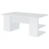 CoasterEssence 801455 Alice - 4-Shelf Engineered Wood Writing Desk - White