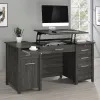CoasterEssence 801576 Dylan - 4-Drawer Lift Top Office Desk - Weathered Gray