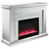 CoasterElevations 991048 Gilmore - Mirrored Freestanding Electric Fireplace - Silver