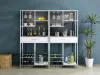Coaster Fine Furniture 182034 Figueroa - 5-Shelf Wine Storage Bar Cabinet - White High Gloss