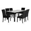 New Classic 40-400-D6C New Classic 40-400-D6C Celeste - Dining Table With 6 Chairs - Black / White