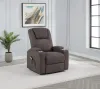 Coaster Fine Furniture 610463P Louie - Chenille Upholstered Power Lift Massage Chair - Brown