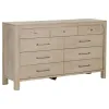 Coaster Fine Furniture 222523 Solano - 9-Drawer Bedroom Dresser Cabinet - Weathered Mango