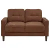 Coaster Fine Furniture 509972 Bowen II - Fabric Upholstered Track Arm Loveseat - Rust