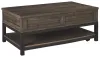 Ashley Furniture T444-9 Johurst - LIFT TOP COCKTAIL TABLE - Grayish Brown